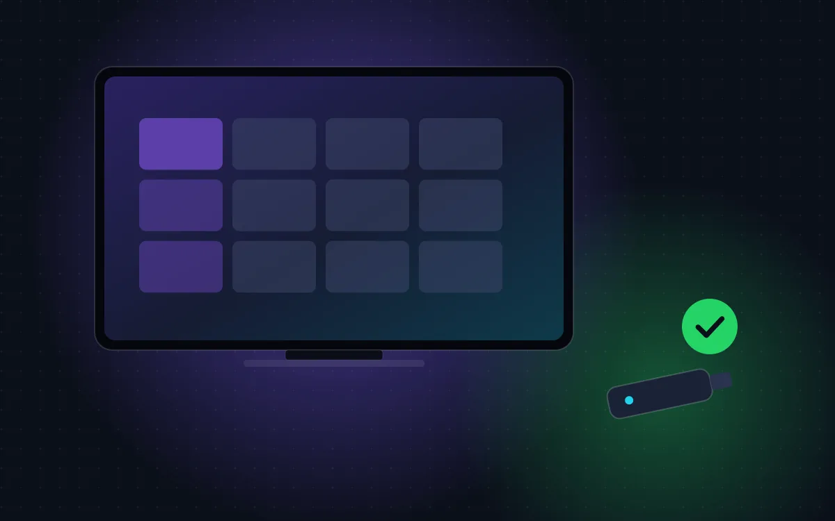IPTV on Roku: a Roku TV with a streaming stick plugged into a spare HDMI port